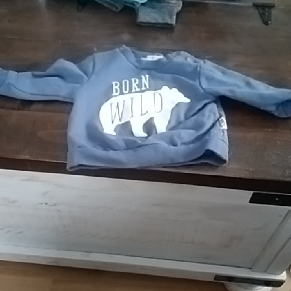 Born Wild Kids Shirt - Blue
